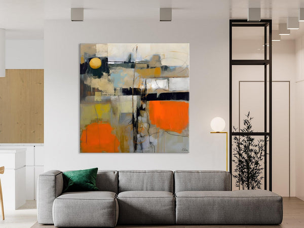 Modern Acrylic Artwork, Original Modern Art, Heavy Texture Canvas Paintings, Contemporary Canvas Art, Large Abstract Painting for Bedroom-Art Painting Canvas