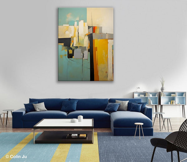 Abstract Paintings, Large Contemporary Wall Art, Extra Large Paintings for Living Room, Heavy Texture Canvas Art, Original Modern Painting-Art Painting Canvas