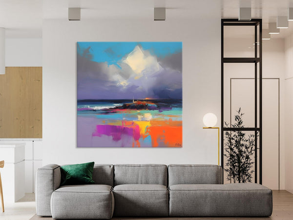 Landscape Canvas Paintings, Modern Canvas Wall Art Paintings, Original Canvas Painting for Living Room, Acrylic Painting on Canvas-Art Painting Canvas