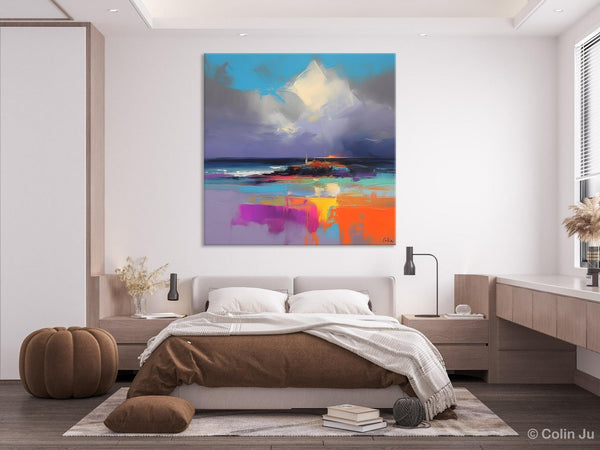 Landscape Canvas Paintings, Modern Canvas Wall Art Paintings, Original Canvas Painting for Living Room, Acrylic Painting on Canvas-Art Painting Canvas