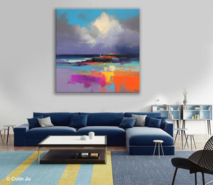 Landscape Canvas Paintings, Modern Canvas Wall Art Paintings, Original Canvas Painting for Living Room, Acrylic Painting on Canvas-Art Painting Canvas