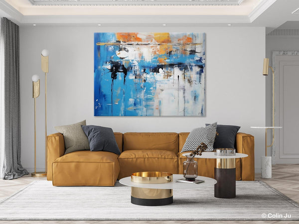 Oversized Canvas Paintings, Original Abstract Art, Modern Wall Art Ideas for Living Room, Palette Knife Painting, Contemporary Acrylic Art-Art Painting Canvas