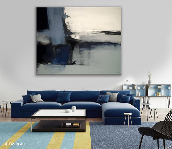 Abstract Painting for Bedroom, Large Original Abstract Art, Contemporary Acrylic Paintings, Abstract Painting on Canvas, Simple Wall Art-Art Painting Canvas