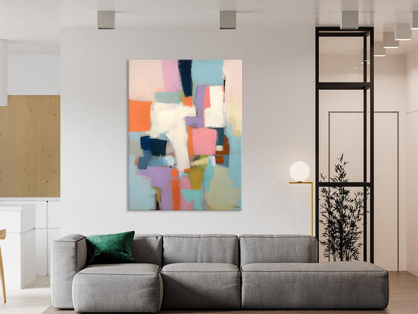 Extra Large Modern Wall Art, Acrylic Painting on Canvas, Contemporary Painting, Canvas Paintings for Dining Room, Original Abstract Painting-Art Painting Canvas