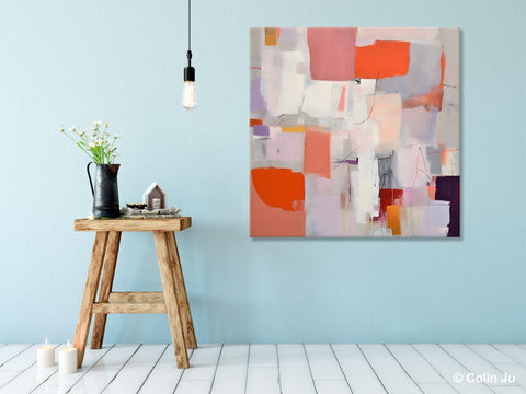 Modern Acrylic Artwork, Original Abstract Wall Art, Contemporary Canvas Art, Hand Painted Canvas Art, Large Abstract Painting for Bedroom-Art Painting Canvas
