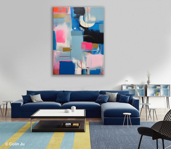 Large Painting Ideas for Living Room, Large Original Canvas Art, Contemporary Acrylic Painting on Canvas, Modern Abstract Wall Art Paintings-Art Painting Canvas
