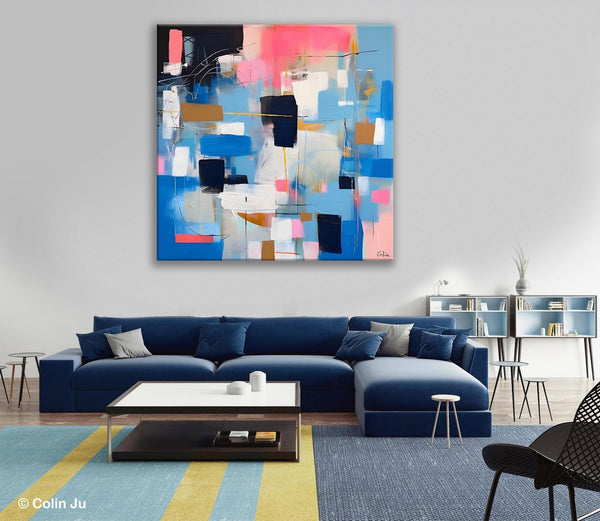 Modern Canvas Paintings, Contemporary Canvas Art, Original Modern Wall Art, Modern Acrylic Artwork, Large Abstract Painting for Dining Room-Art Painting Canvas