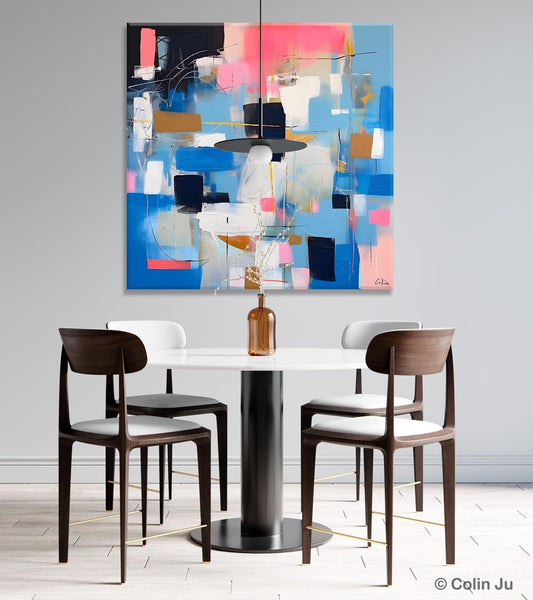 Modern Canvas Paintings, Contemporary Canvas Art, Original Modern Wall Art, Modern Acrylic Artwork, Large Abstract Painting for Dining Room-Art Painting Canvas