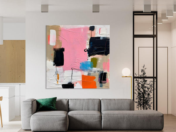 Modern Acrylic Artwork, Large Abstract Painting for Bedroom, Original Abstract Wall Art, Modern Canvas Paintings, Contemporary Canvas Art-Art Painting Canvas