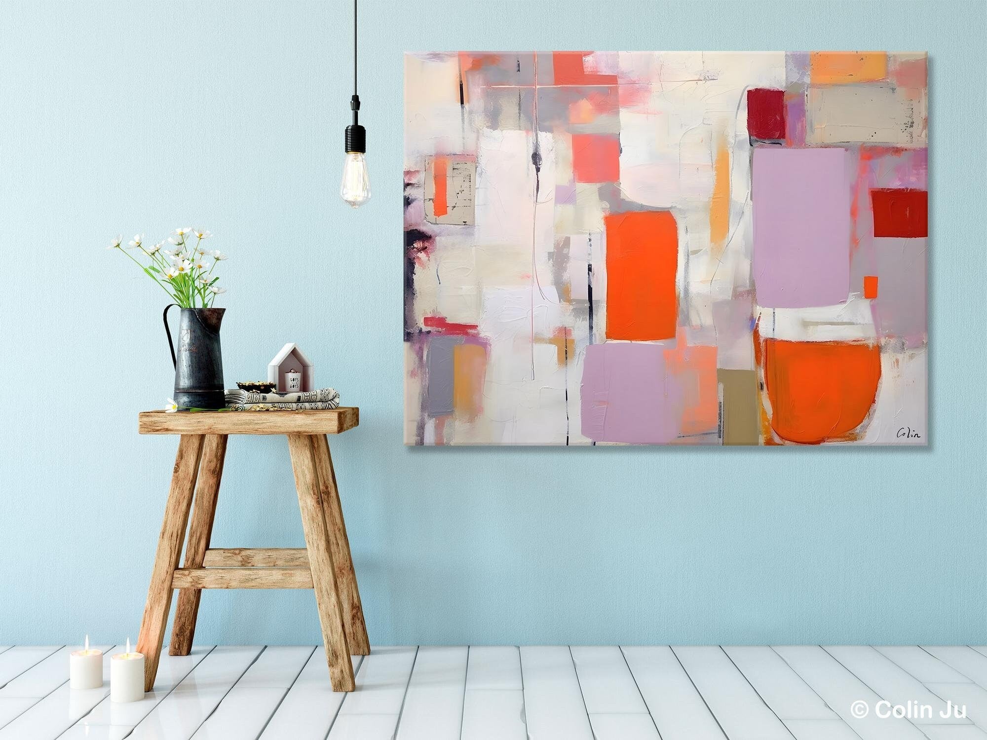 Large Wall Art Ideas for Bedroom, Hand Painted Canvas Art, Oversized Canvas Paintings, Original Abstract Art, Contemporary Acrylic Artwork-Art Painting Canvas