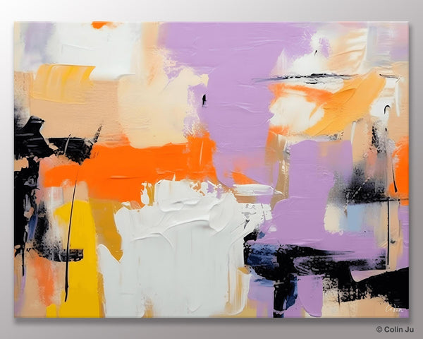 Modern Acrylic Painting on Canvas, Contemporary Wall Art Paintings, Extra Large Original Art for Dining Room, Hand Painted Canvas Artwork-Art Painting Canvas