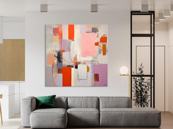 Original Abstract Wall Art, Modern Canvas Paintings, Large Abstract Painting for Bedroom, Modern Acrylic Artwork, Contemporary Canvas Art-Art Painting Canvas