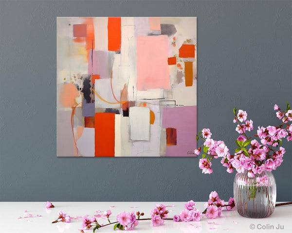 Original Abstract Wall Art, Modern Canvas Paintings, Large Abstract Painting for Bedroom, Modern Acrylic Artwork, Contemporary Canvas Art-Art Painting Canvas