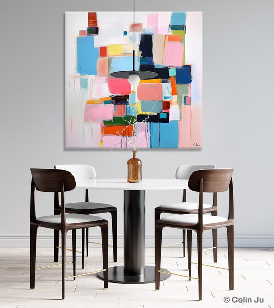 Modern Canvas Paintings, Large Abstract Art for Bedroom, Original Abstract Wall Art, Simple Modern Acrylic Artwork, Contemporary Canvas Art-Art Painting Canvas