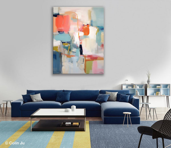 Large Wall Art Painting for Bedroom, Original Canvas Art, Contemporary Acrylic Painting on Canvas, Oversized Modern Abstract Wall Paintings-Art Painting Canvas