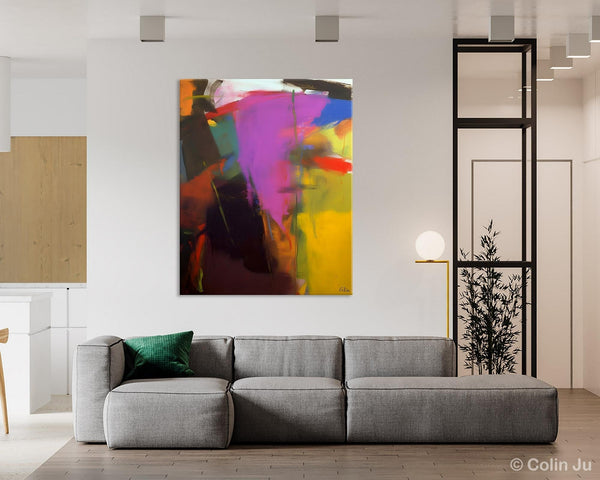 Large Original Abstract Wall Art, Contemporary Acrylic Paintings, Extra Large Abstract Painting for Dining Room, Abstract Painting on Canvas-Art Painting Canvas