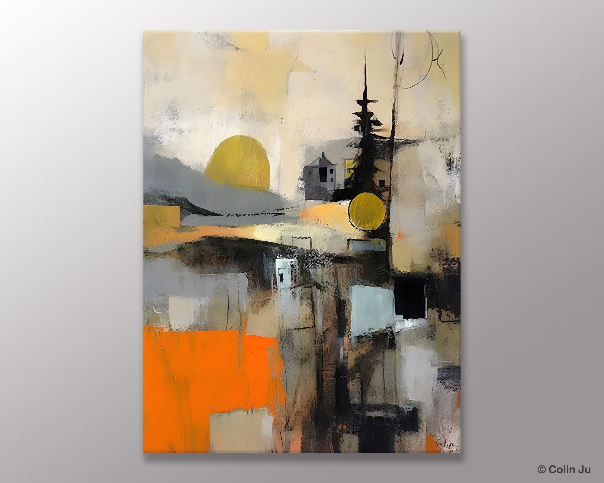 Original Canvas Art, Contemporary Acrylic Painting on Canvas, Large Wall Art Painting for Bedroom, Oversized Modern Abstract Wall Paintings-Art Painting Canvas