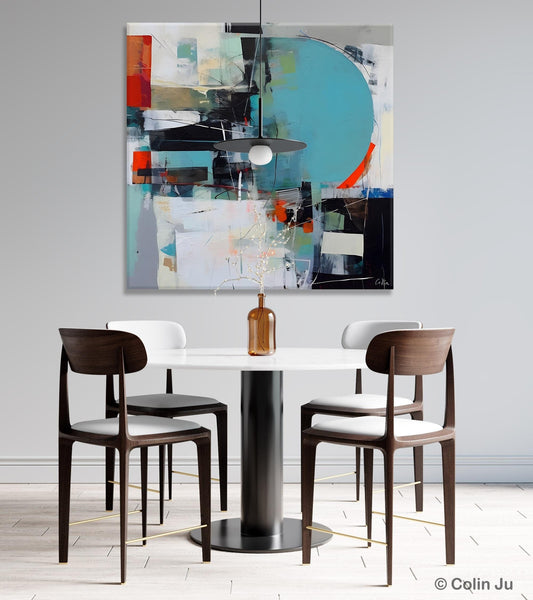 Modern Acrylic Artwork, Original Modern Paintings, Contemporary Canvas Art for Bedroom, Heavy Texture Canvas Art, Large Abstract Paintings-Art Painting Canvas