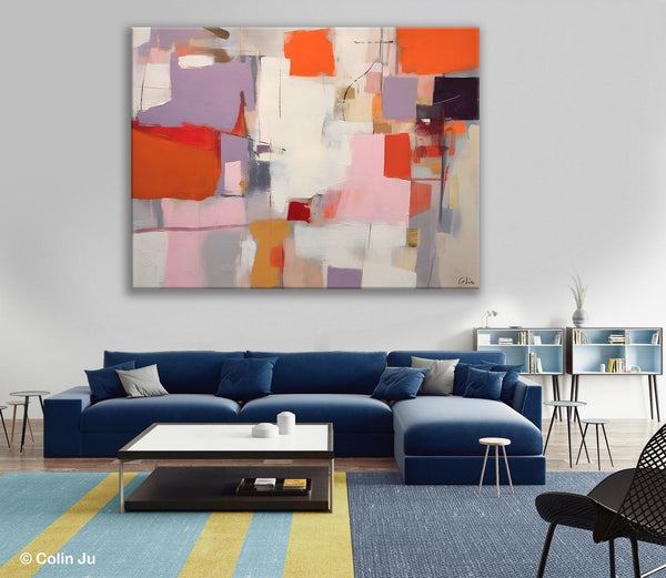 Acrylic Paintings on Canvas, Large Original Abstract Art, Contemporary Acrylic Painting on Canvas, Oversized Modern Abstract Wall Paintings-Art Painting Canvas