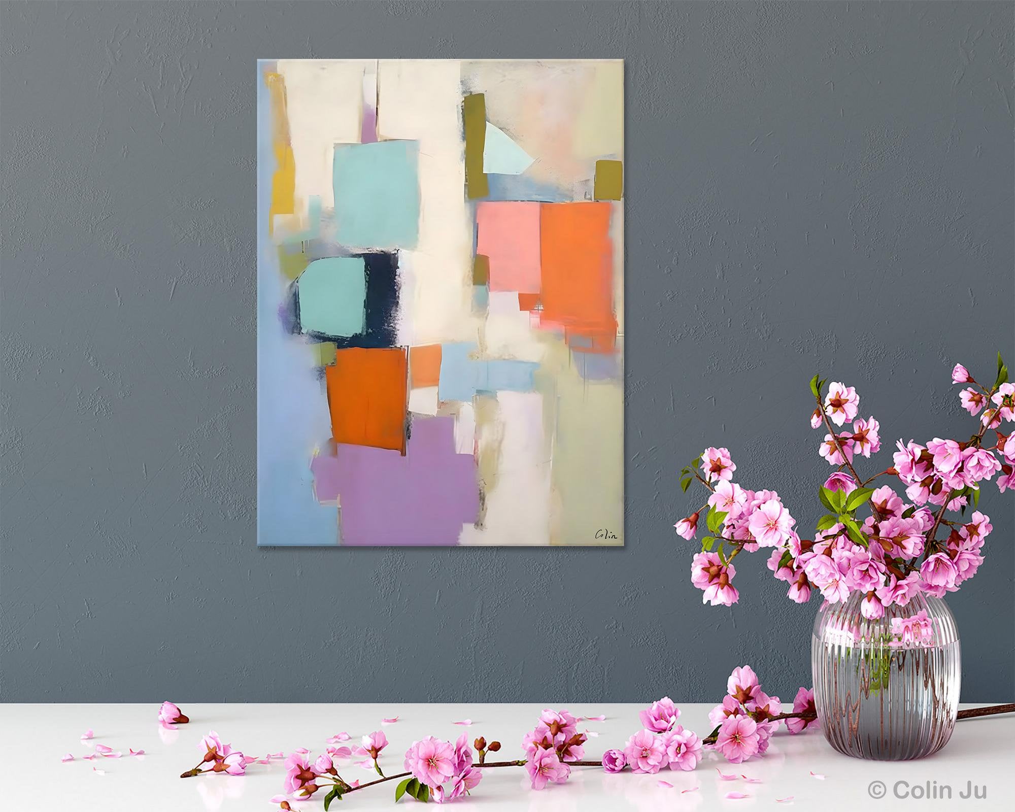 Contemporary Paintings on Canvas, Large Wall Art Painting for Dining Room, Original Abstract Wall Art Painting, Abstract Paintings on Canvas-Art Painting Canvas
