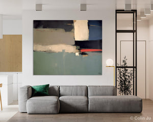 Contemporary Acrylic Paintings, Extra Large Abstract Painting for Living Room, Large Original Abstract Wall Art, Abstract Painting on Canvas-Art Painting Canvas