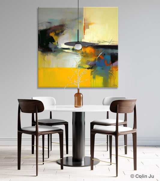 Simple Modern Acrylic Artwork, Modern Canvas Paintings, Large Abstract Art for Bedroom, Original Abstract Wall Art, Contemporary Canvas Art-Art Painting Canvas