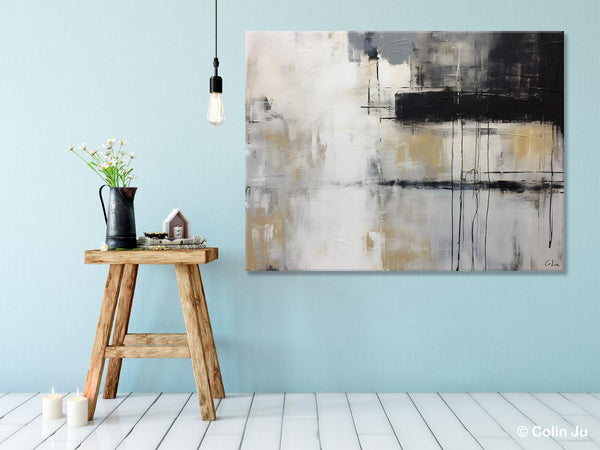Hand Painted Original Canvas Art, Contemporary Acrylic Paintings, Large Wall Art Painting for Bedroom, Oversized Modern Abstract Paintings-Art Painting Canvas