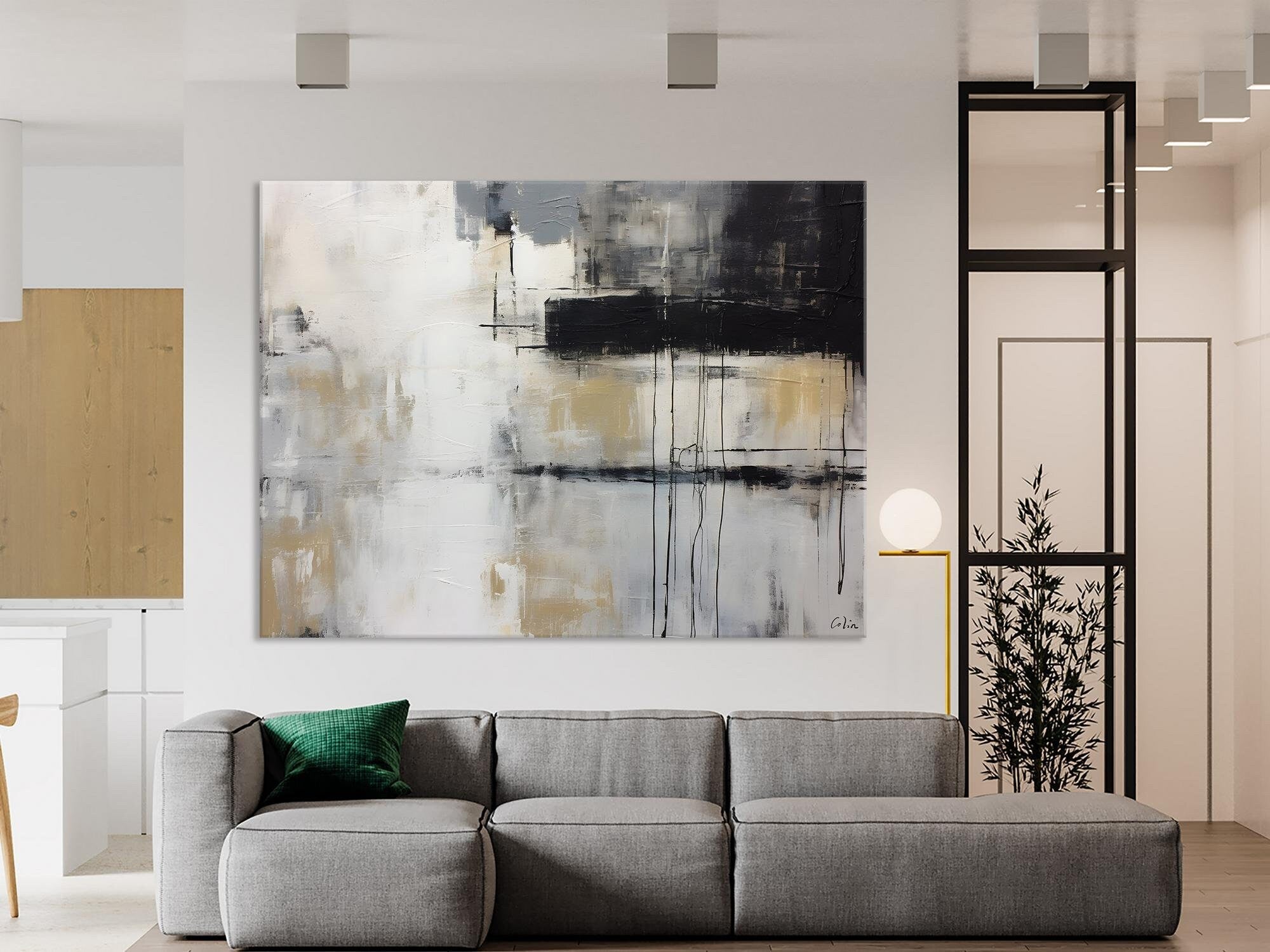 Hand Painted Original Canvas Art, Contemporary Acrylic Paintings, Large Wall Art Painting for Bedroom, Oversized Modern Abstract Paintings-Art Painting Canvas