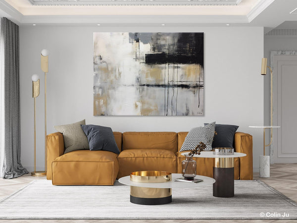 Hand Painted Original Canvas Art, Contemporary Acrylic Paintings, Large Wall Art Painting for Bedroom, Oversized Modern Abstract Paintings-Art Painting Canvas