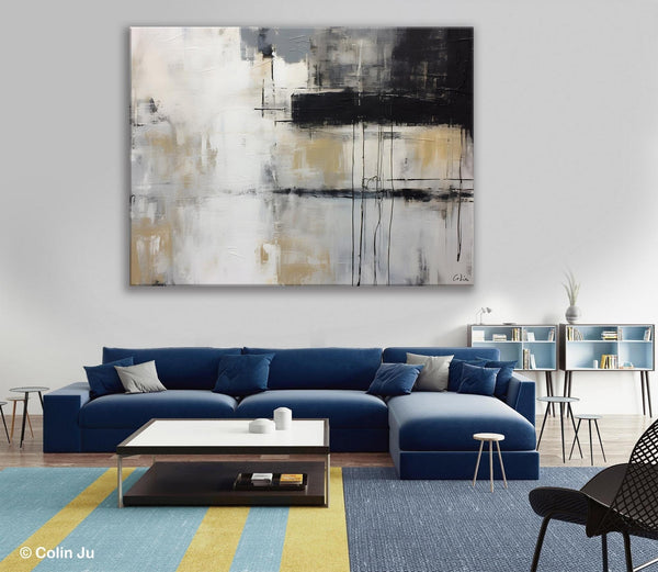 Hand Painted Original Canvas Art, Contemporary Acrylic Paintings, Large Wall Art Painting for Bedroom, Oversized Modern Abstract Paintings-Art Painting Canvas