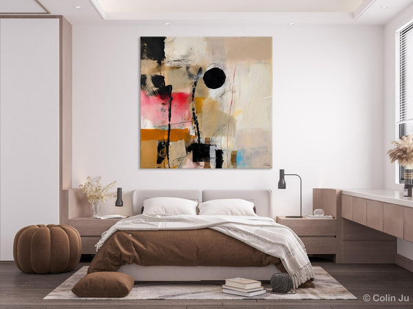 Modern Canvas Art Paintings, Abstract Wall Art for Bedroom, Original Modern Acrylic Artwork, Extra Large Abstract Paintings for Dining Room-Art Painting Canvas