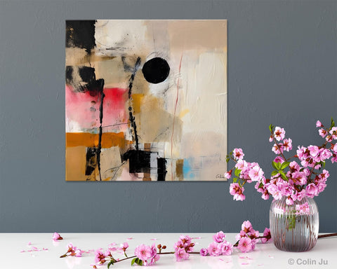 Modern Canvas Art Paintings, Abstract Wall Art for Bedroom, Original Modern Acrylic Artwork, Extra Large Abstract Paintings for Dining Room-Art Painting Canvas