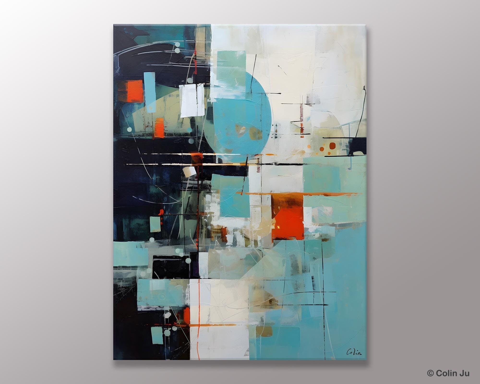 Contemporary Acrylic Painting on Canvas, Large Wall Art Painting for Bedroom, Original Canvas Art, Oversized Modern Abstract Wall Paintings-Art Painting Canvas