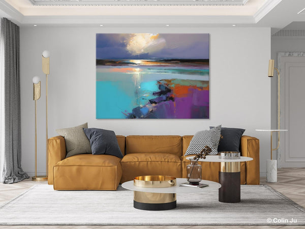 Original Landscape Paintings, Landscape Canvas Paintings for Living Room, Extra Large Modern Wall Art Paintings, Acrylic Painting on Canvas-Art Painting Canvas