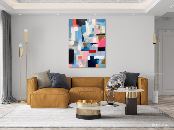 Original Modern Artwork, Contemporary Acrylic Painting on Canvas, Large Wall Art Painting for Bedroom, Oversized Abstract Wall Art Paintings-Art Painting Canvas