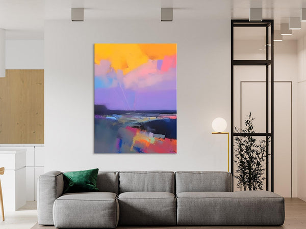 Abstract Landscape Artwork, Contemporary Wall Art Paintings, Extra Large Original Art, Landscape Painting on Canvas, Hand Painted Canvas Art-Art Painting Canvas