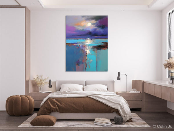 Extra Large Original Art, Landscape Painting on Canvas, Hand Painted Canvas Art, Abstract Landscape Artwork, Contemporary Wall Art Paintings-Art Painting Canvas