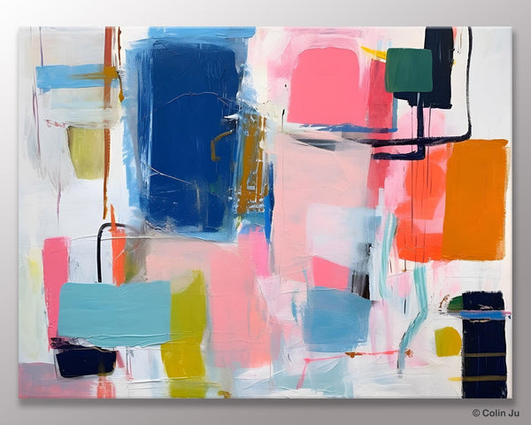 Large Wall Art Painting for Bedroom, Original Canvas Art, Oversized Modern Abstract Wall Paintings, Contemporary Acrylic Painting on Canvas-Art Painting Canvas