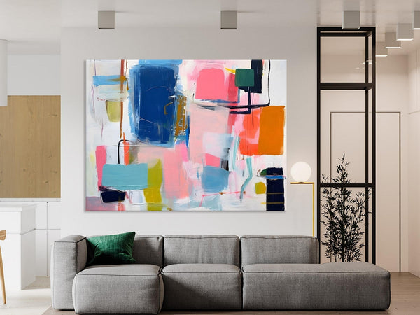 Large Wall Art Painting for Bedroom, Original Canvas Art, Oversized Modern Abstract Wall Paintings, Contemporary Acrylic Painting on Canvas-Art Painting Canvas