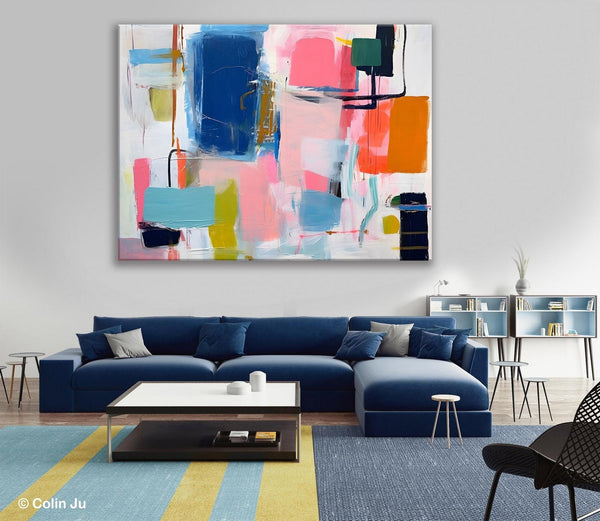 Large Wall Art Painting for Bedroom, Original Canvas Art, Oversized Modern Abstract Wall Paintings, Contemporary Acrylic Painting on Canvas-Art Painting Canvas