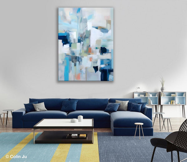 Large Modern Canvas Wall Paintings, Original Abstract Art, Hand Painted Acrylic Painting on Canvas, Large Wall Art Painting for Dining Room-Art Painting Canvas