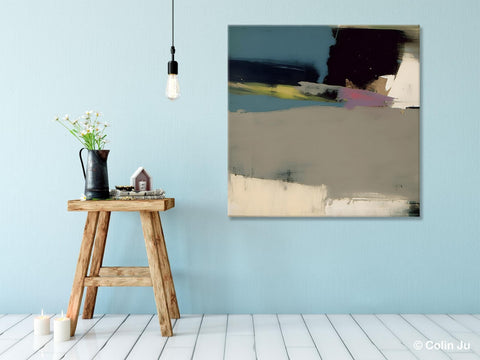 Abstract Wall Art for Bedroom, Original Modern Acrylic Artwork, Modern Canvas Art Paintings, Extra Large Abstract Paintings for Dining Room-Art Painting Canvas