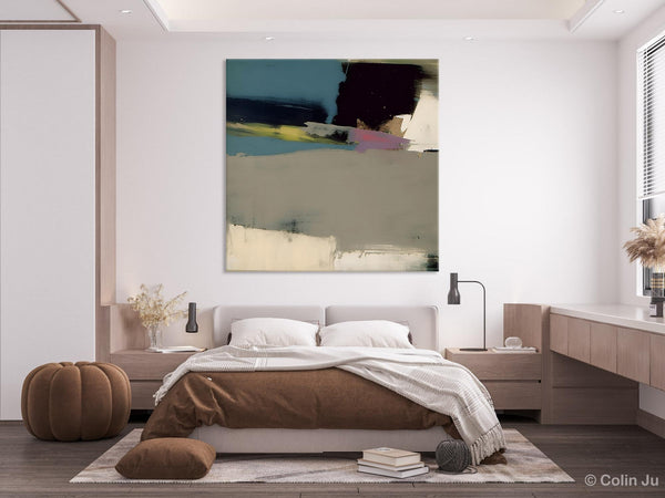 Abstract Wall Art for Bedroom, Original Modern Acrylic Artwork, Modern Canvas Art Paintings, Extra Large Abstract Paintings for Dining Room-Art Painting Canvas