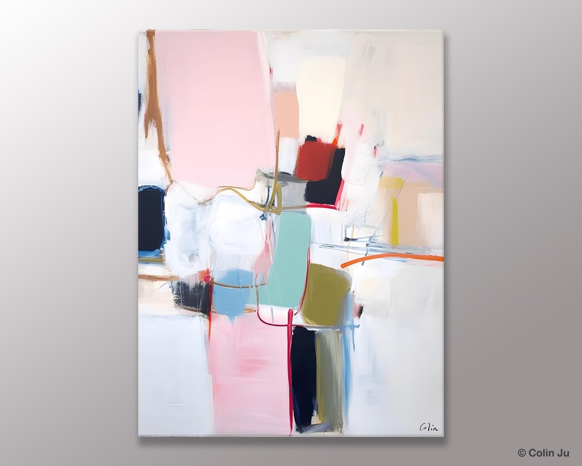 Hand Painted Canvas Art, Modern Paintings, Large Contemporary Wall Art, Extra Large Paintings for Living Room, Original Abstract Painting-Art Painting Canvas