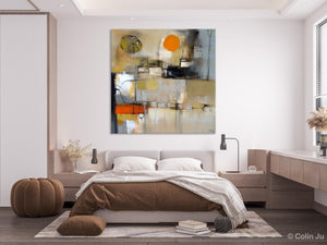Large Abstract Art for Bedroom, Simple Modern Acrylic Art, Modern Original Abstract Art, Canvas Paintings for Sale, Contemporary Canvas Art-Art Painting Canvas
