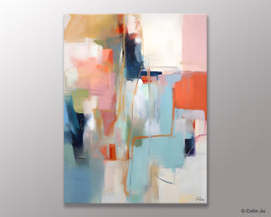 Large Wall Art Painting for Bedroom, Oversized Abstract Wall Art Paintings, Original Modern Artwork, Contemporary Acrylic Painting on Canvas-Art Painting Canvas