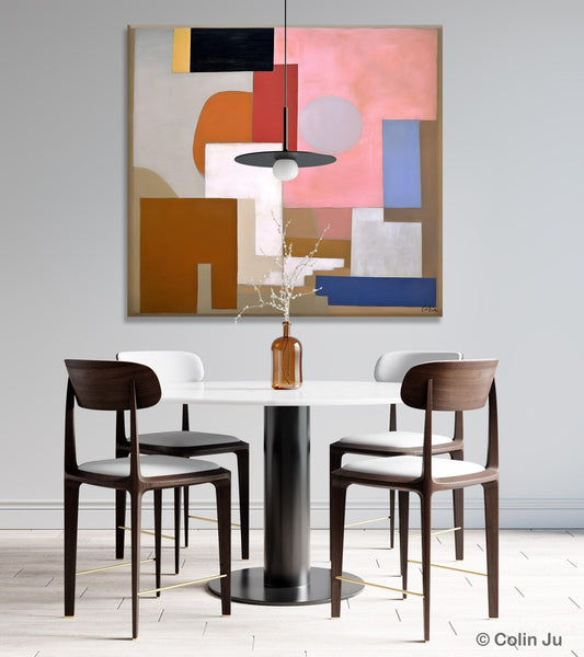 Extra Large Canvas Paintings for Living Room, Original Modern Abstract Artwork, Geometric Modern Canvas Art, Abstract Wall Art for Sale-Art Painting Canvas