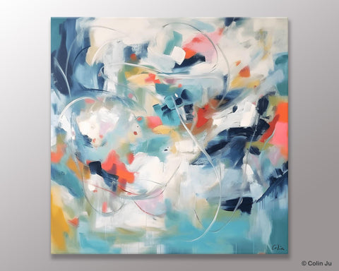 Modern Acrylic Art, Modern Original Abstract Art, Large Abstract Art for Bedroom, Simple Canvas Paintings for Sale, Contemporary Canvas Art-Art Painting Canvas
