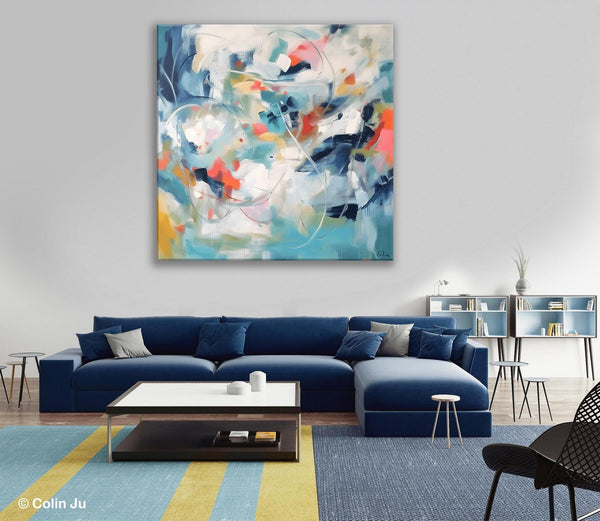 Modern Acrylic Art, Modern Original Abstract Art, Large Abstract Art for Bedroom, Simple Canvas Paintings for Sale, Contemporary Canvas Art-Art Painting Canvas