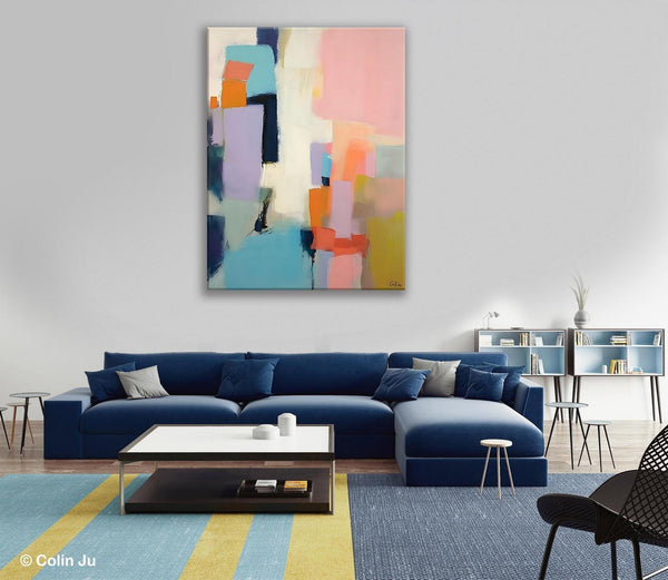 Original Abstract Art, Contemporary Acrylic Art on Canvas, Large Wall Art Painting for Bedroom, Oversized Modern Abstract Wall Paintings-Art Painting Canvas